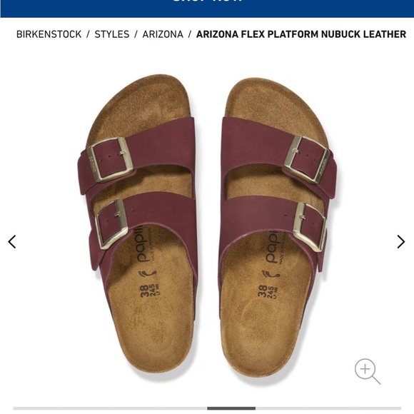 Papillio Arizona PAP Flex Platform Birkenstock Sandals - Zinfandel, 40, NEW! - Picture 9 of 9